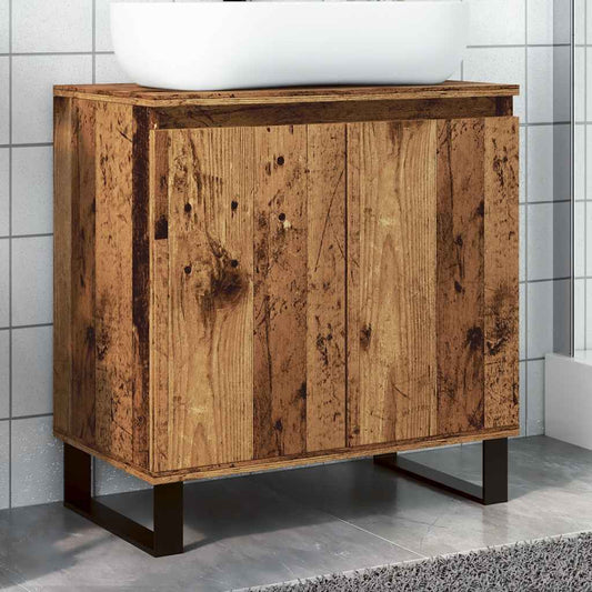Vintage-Style Bathroom Cabinet, 58x33x60cm, Engineered Wood