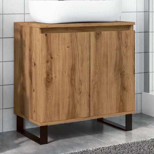 Artisan Oak Bathroom Cabinet 58x33x60 cm - Engineered Wood