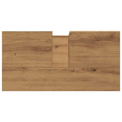 Artisan Oak Sink Cabinet, 65x33x60 cm, Engineered Wood
