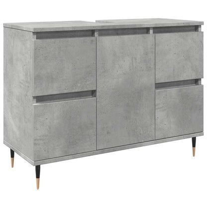 Concrete Grey Bathroom Cabinet 80x33x60 cm - Engineered Wood