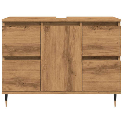 Bathroom Cabinet Artisan Oak 80x33x60 cm Engineered Wood