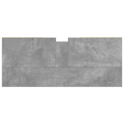 Concrete Grey Bathroom Cabinet, 80x33x60 cm, Engineered Wood