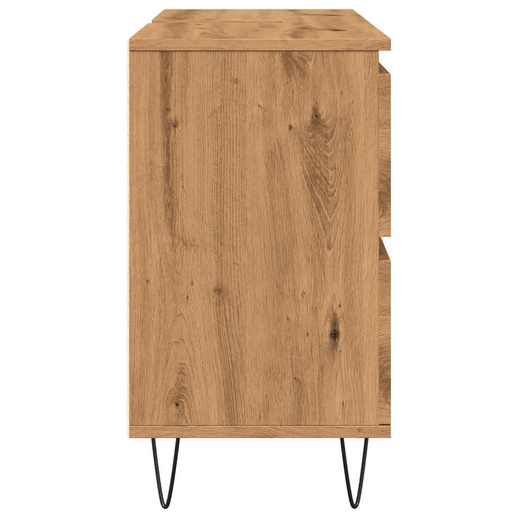 Bathroom Cabinet Artisan Oak 80x33x60 cm Engineered Wood