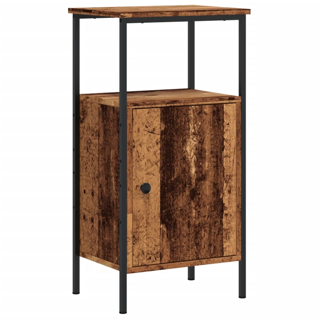 Bedside Cabinet Old Wood 41x31x80 cm Engineered Wood