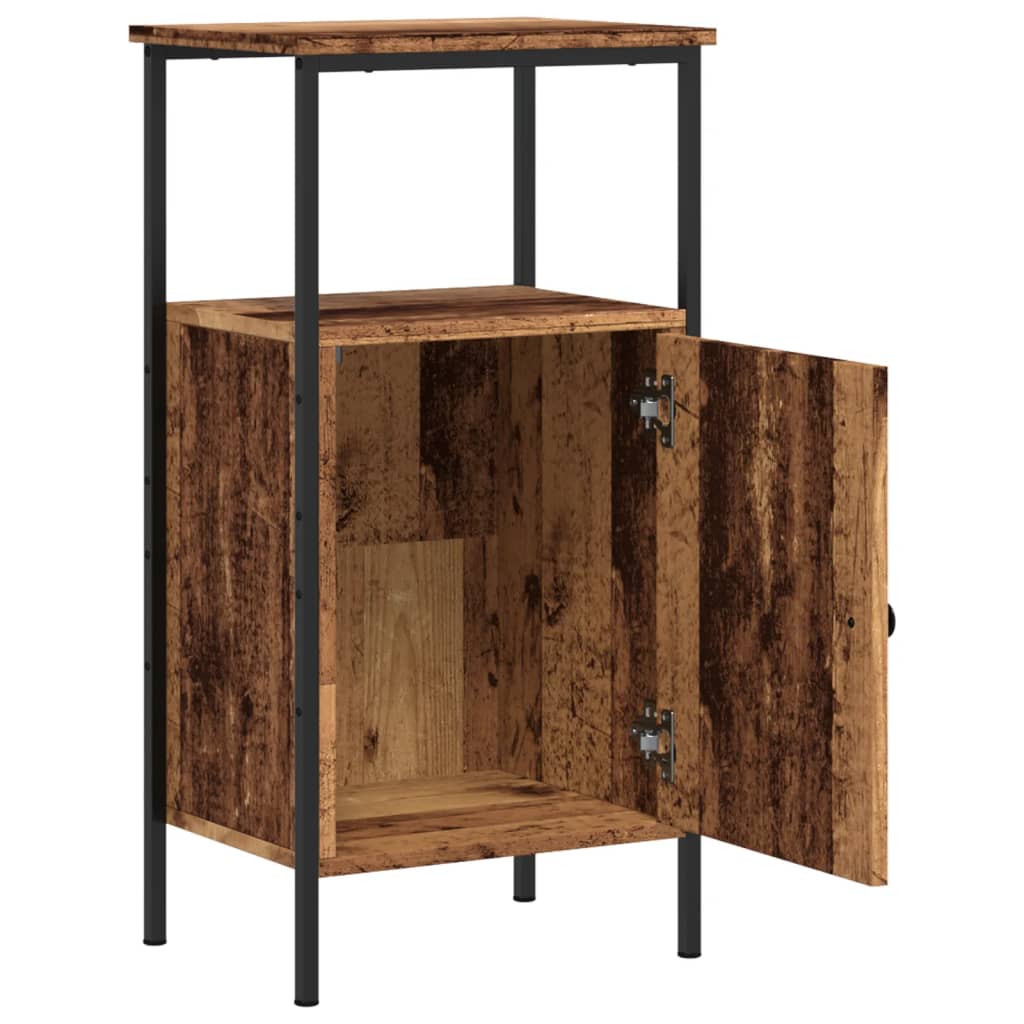 Bedside Cabinet Old Wood 41x31x80 cm Engineered Wood