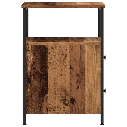 Bedside Cabinet Old Wood 34x35.5x50 cm Engineered Wood