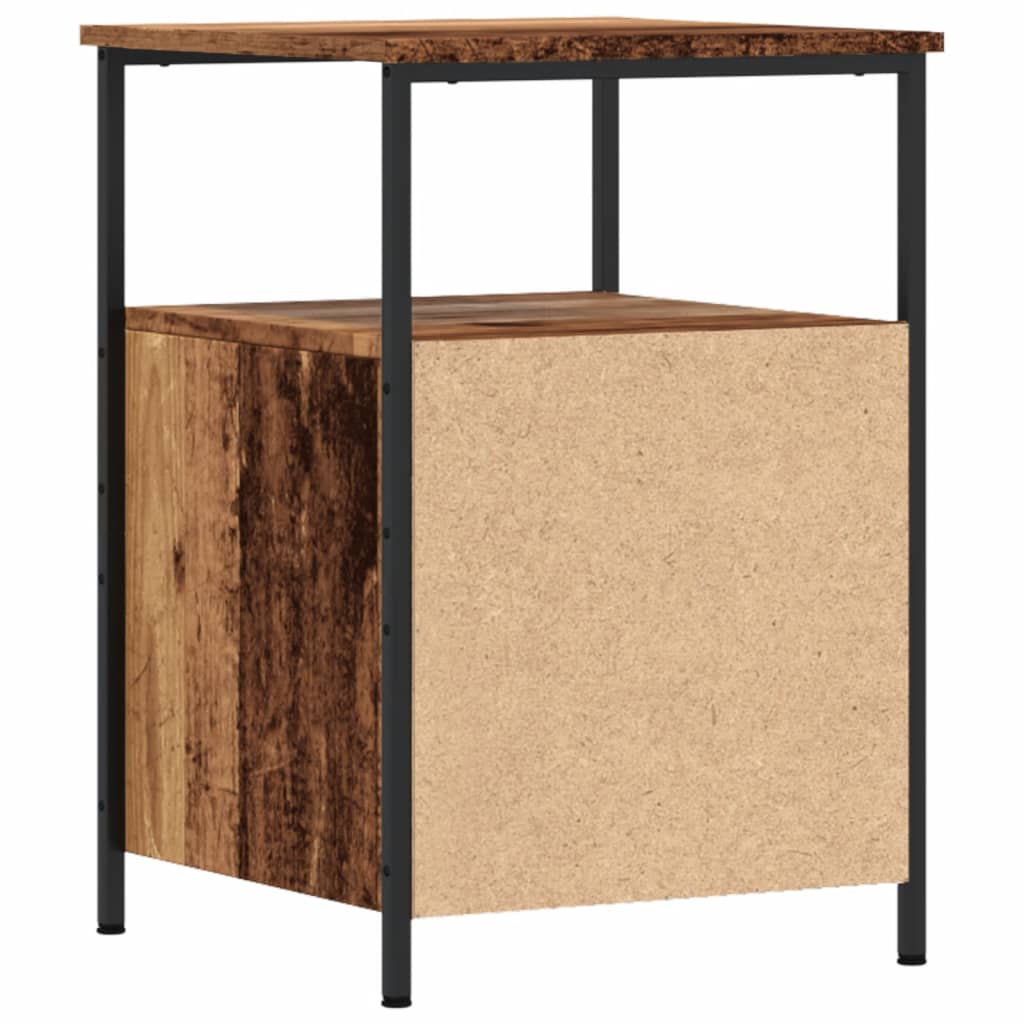 Bedside Cabinet Old Wood 34x35.5x50 cm Engineered Wood