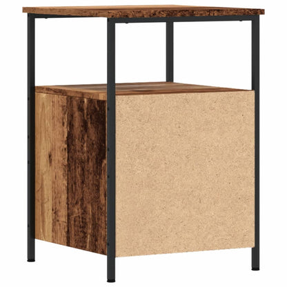 Bedside Cabinet Old Wood 34x35.5x50 cm Engineered Wood