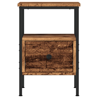Bedside Cabinet Old Wood 34x36x50 cm Engineered Wood