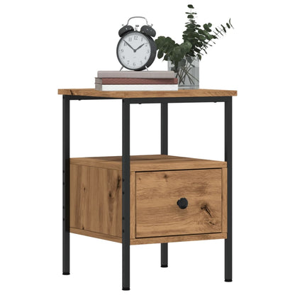Bedside Cabinets 2 pcs Artisan Oak 34x36x50 cm Engineered Wood