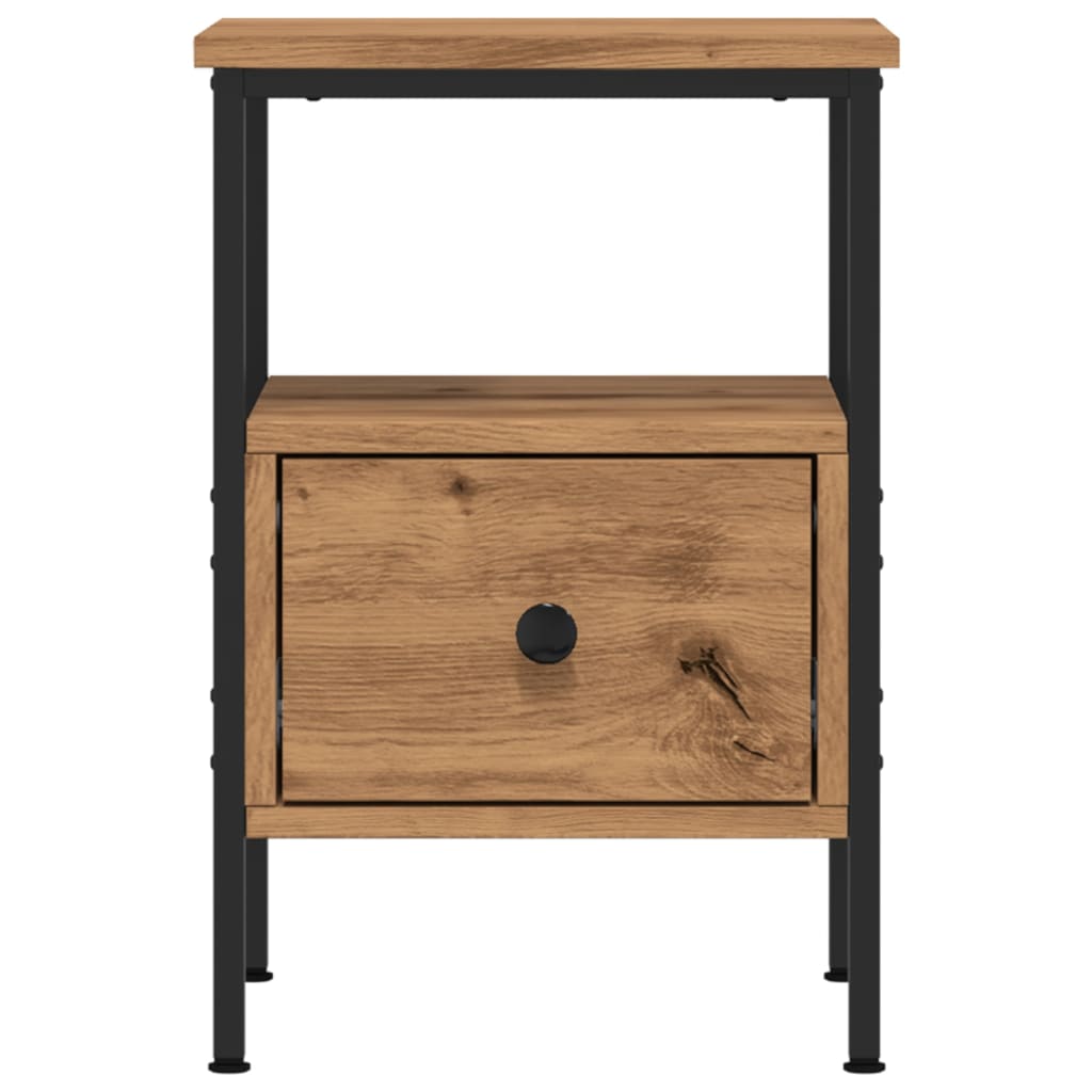 Bedside Cabinets 2 pcs Artisan Oak 34x36x50 cm Engineered Wood