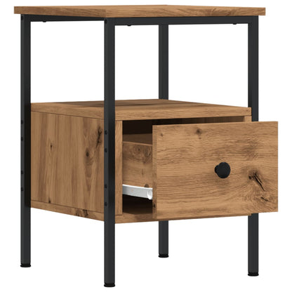 Bedside Cabinets 2 pcs Artisan Oak 34x36x50 cm Engineered Wood