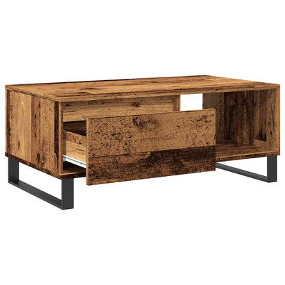 Coffee Table Old Wood 90x50x36.5 cm Engineered Wood