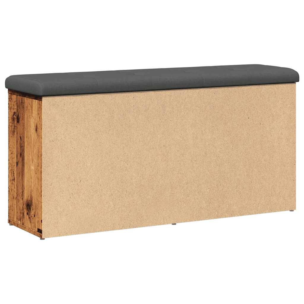 Vintage-Style Shoe Bench, 102x32x50 cm, Engineered Wood Finish