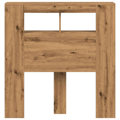 Artisan Oak LED Headboard, 100x18.5x103.5cm, Engineered Wood