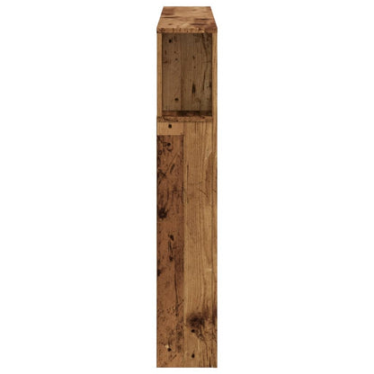Rustic LED Headboard - Old Wood, 120x18.5x103.5 cm, Engineered Wood