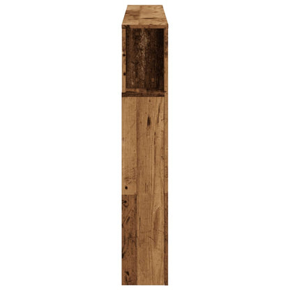 Rustic LED Headboard 140x18.5x103.5 cm - Engineered Wood Finish