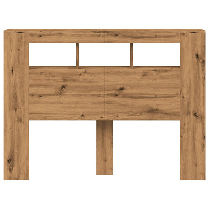 Artisan Oak LED Headboard 140cm - Stylish Engineered Wood Design