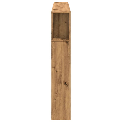 LED Headboard in Artisan Oak - 160x18.5x103.5 cm Engineered Wood