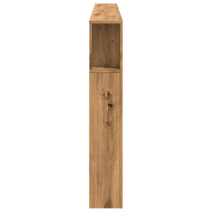 Artisan Oak LED Headboard 220cm - Engineered Wood Elegance