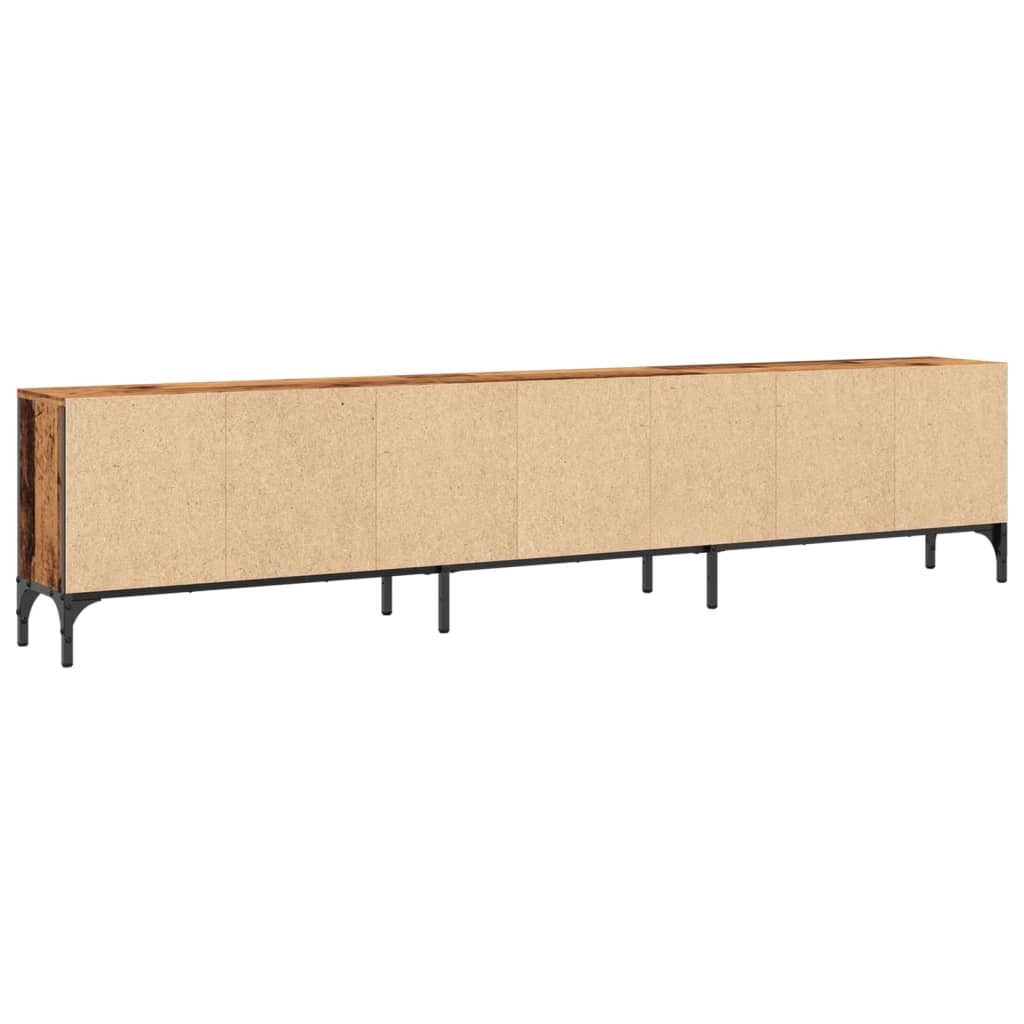 TV Cabinet with Drawer Old Wood 200x25x44 cm Engineered Wood