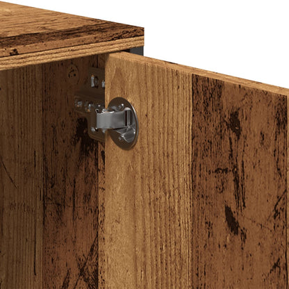 TV Cabinet with Drawer Old Wood 200x25x44 cm Engineered Wood