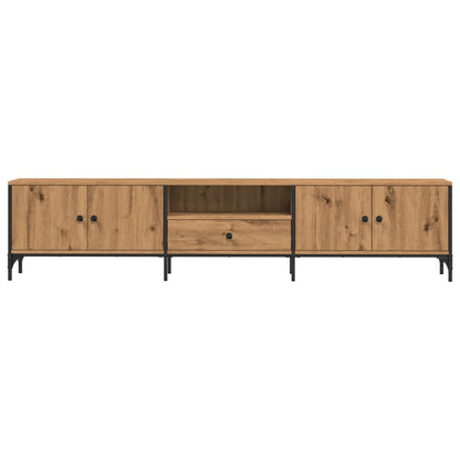TV Cabinet with Drawer Artisan Oak 200x25x44 cm Engineered Wood