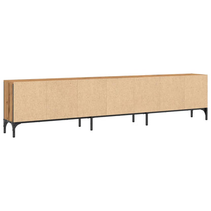 TV Cabinet with Drawer Artisan Oak 200x25x44 cm Engineered Wood