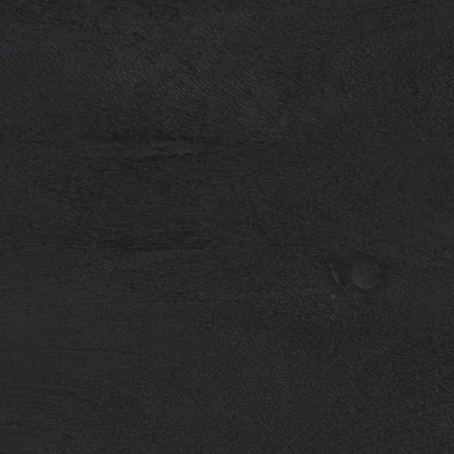 Solid Mango Wood Bedside Cabinet, Black 40x33x46 cm