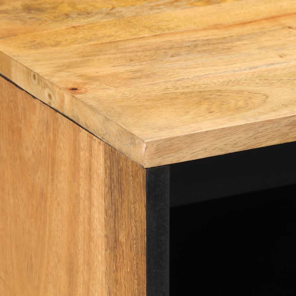 Solid Mango Wood Bedside Cabinet, Brown 50x33x62 cm