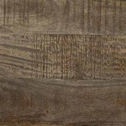 Solid Mango Wood Bedside Cabinets, 2pcs, Light Grey, 40x33x46 cm