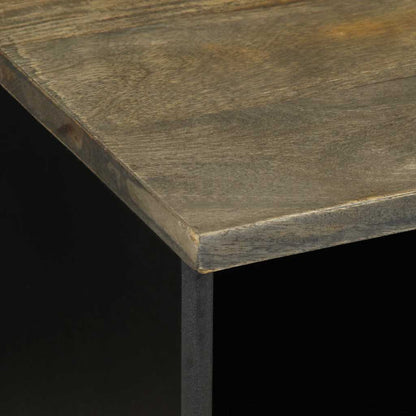 TV Cabinet Black 100x33x46 cm Solid Wood Mango