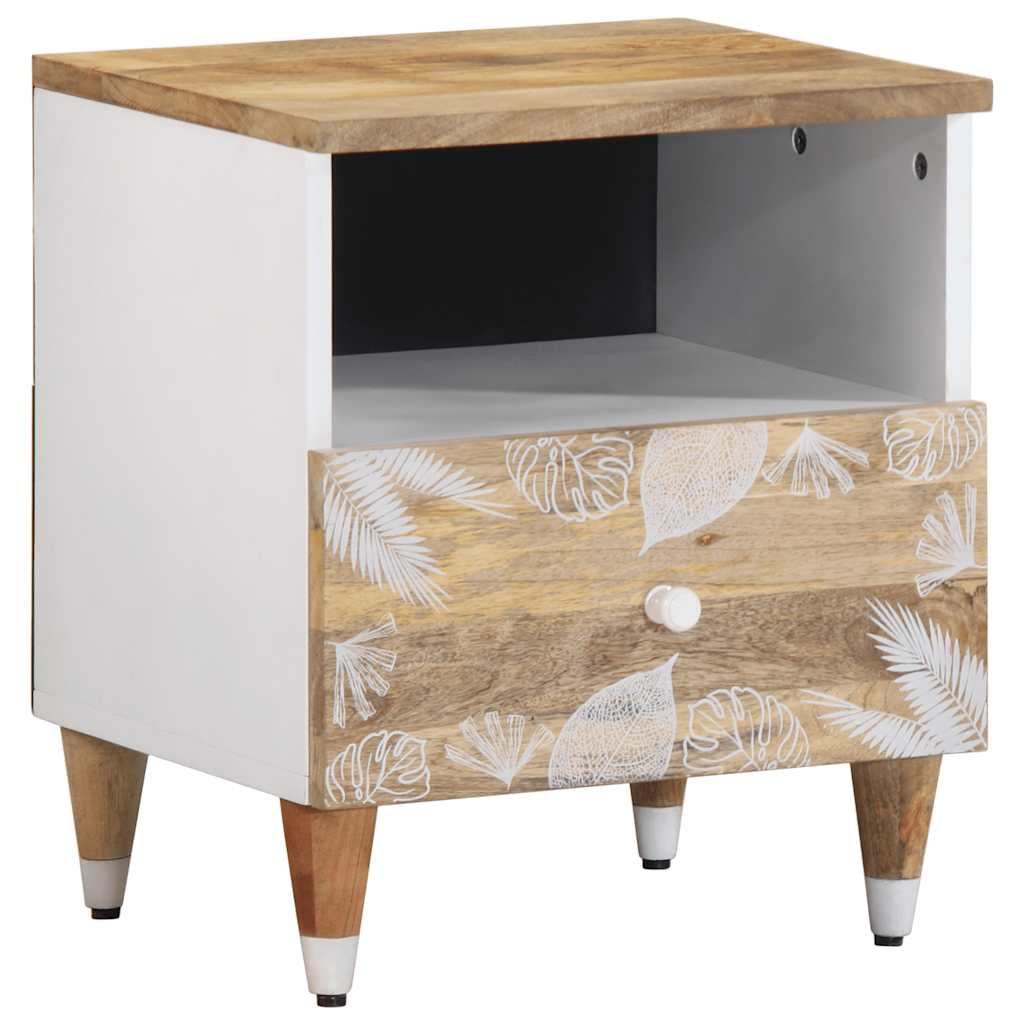 Solid Mango Wood Bedside Cabinets 2pcs - 40x33x46 cm