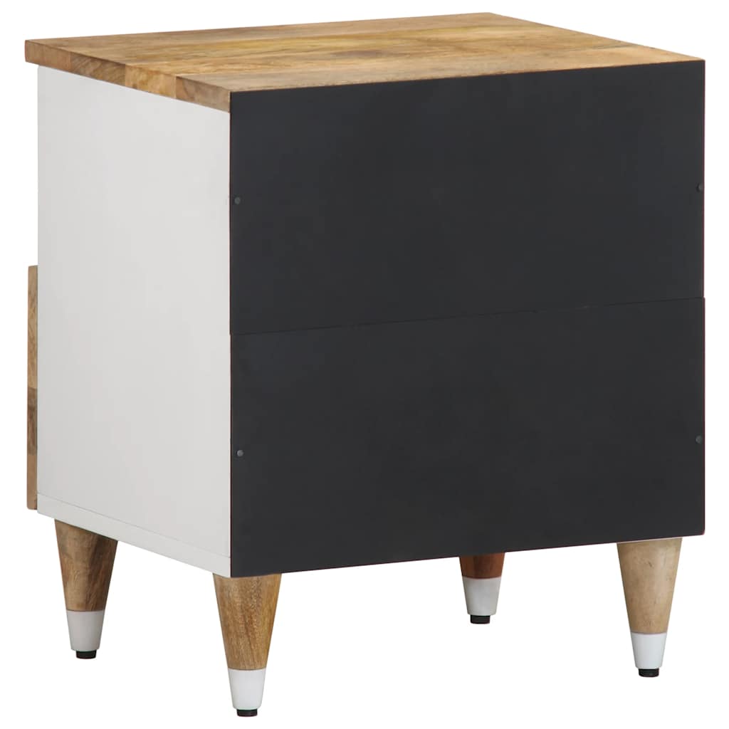 Solid Mango Wood Bedside Cabinets 2pcs - 40x33x46 cm