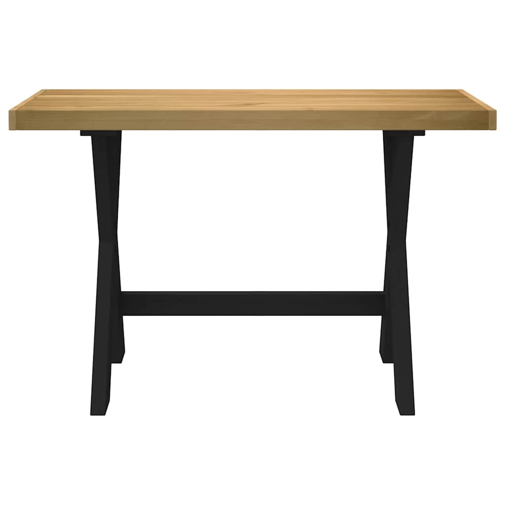 Solid Pine Desk with X-Shaped Legs 120x50x75 cm - NOAIN
