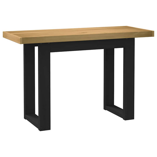 Solid Pine Desk with U-Shaped Legs, 120x50x75 cm