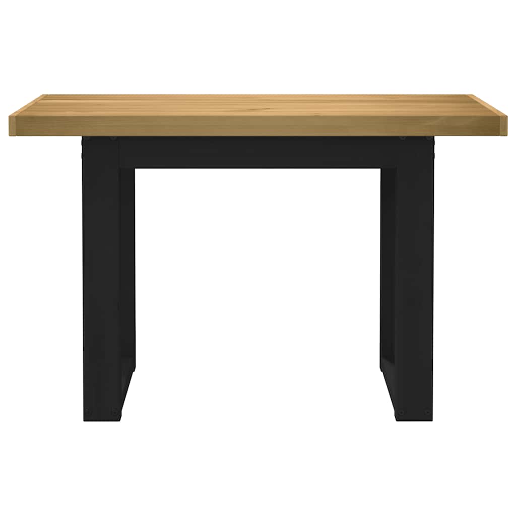 Solid Pine Desk with U-Shaped Legs, 120x50x75 cm
