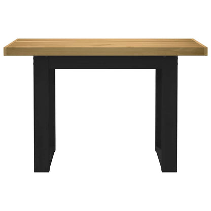 Solid Pine Desk with U-Shaped Legs, 120x50x75 cm