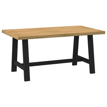 Solid Pine NOAIN Dining Table, A-Shaped Legs, 160x90x75 cm