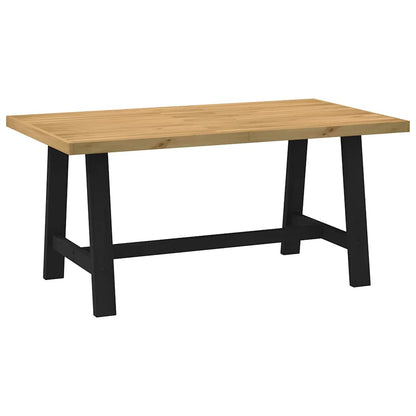 Solid Pine NOAIN Dining Table, A-Shaped Legs, 160x90x75 cm