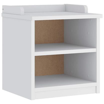 SANDNES White Solid Pine Hallway Bench - 45x40x50 cm