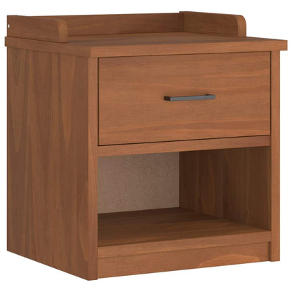 Solid Pine Hallway Bench SANDNES, 45x40x50 cm - Natural Wood Finish