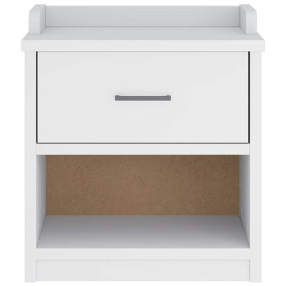 Solid Pine Hallway Bench SANDNES White - 45x40x50 cm
