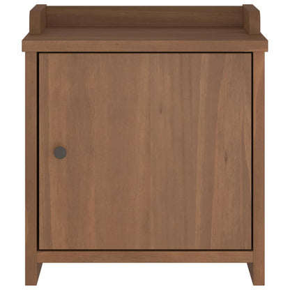 Solid Pine Hallway Bench SANDNES 45x40x50 cm - Natural Finish