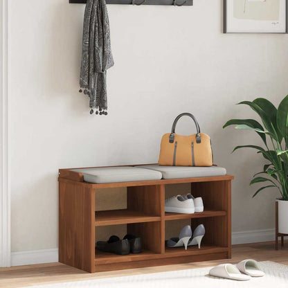 Solid Pine Hallway Bench SANDNES 87x40x50 cm - Natural Finish