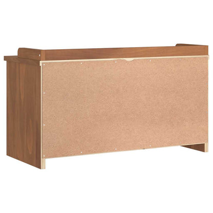 Solid Pine Hallway Bench SANDNES 87x40x50 cm - Natural Finish