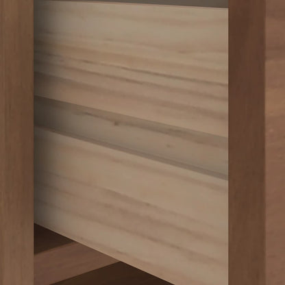 Solid Pine Hallway Bench SANDNES 87x40x50 cm - Natural Wood Finish