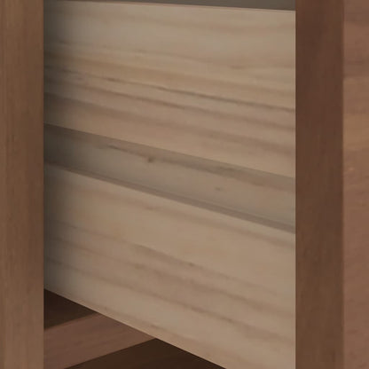 SANDNES Solid Pine Hallway Bench 87x40x50 cm - Natural Wood Finish
