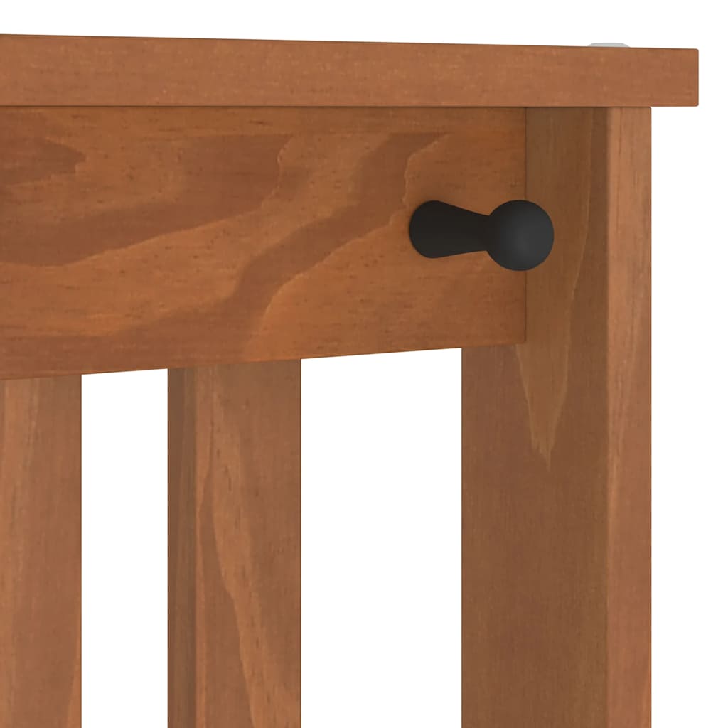 Solid Wood Pine Hall Tree SANDENS 45x40x159.5 cm Organizer
