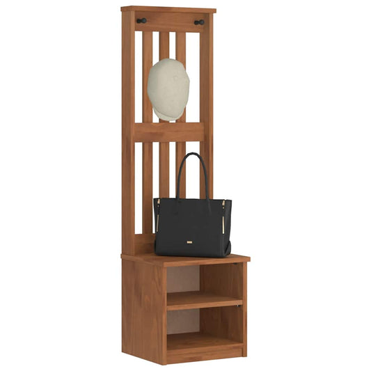 Solid Wood Pine Hall Tree SANDENS 45x40x159.5 cm Organizer